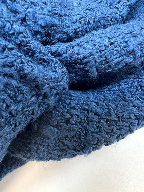Cotton Bouclé Tweed Blue