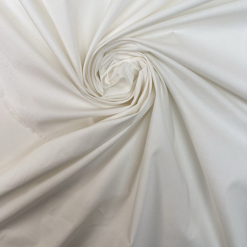 Cotton Viscose Stretch Shirt Fabric White Shades