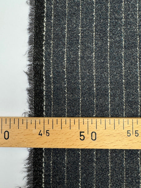 Virgin Wool Bouclé Gray-Blue