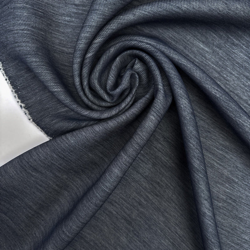 Cotton Silk Melange Woven Blue