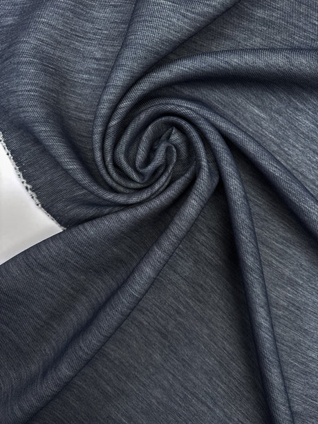 Cotton Silk Melange Woven Blue
