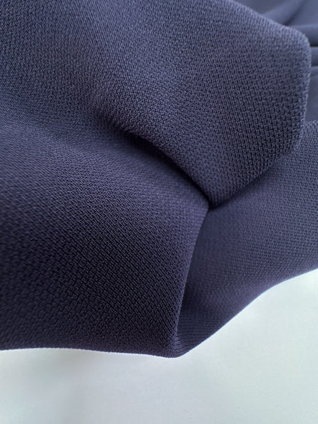 Polyester Piqué Purple-Blue Stretch Fabric