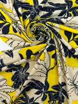 Polyamide Elastane Knit Printed Yellow Beige