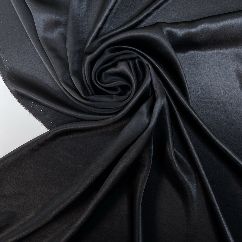 Black Silk Satin