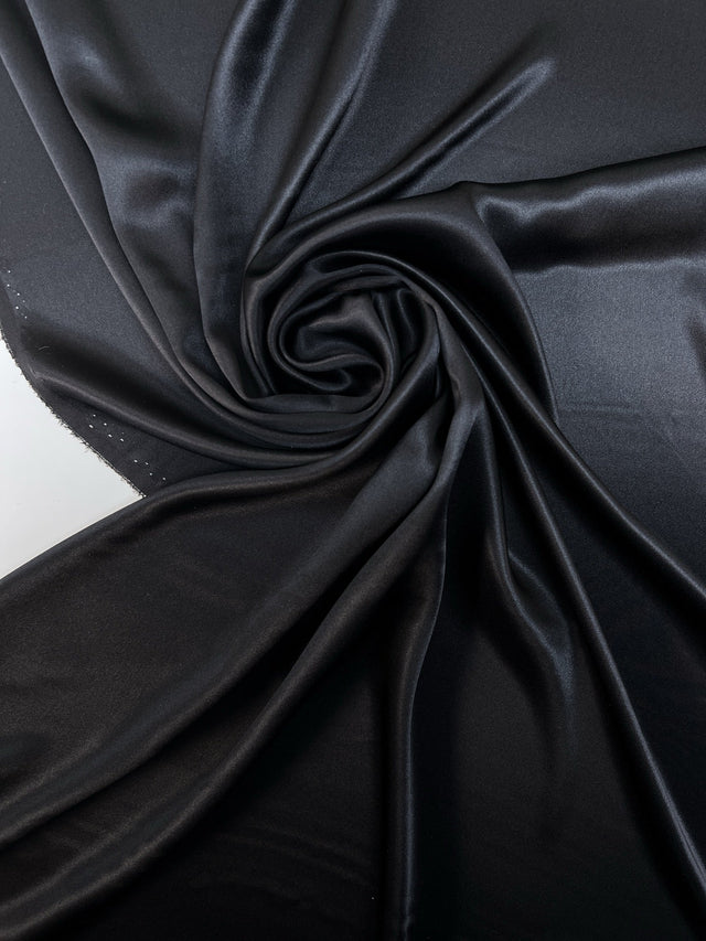 Black Silk Satin