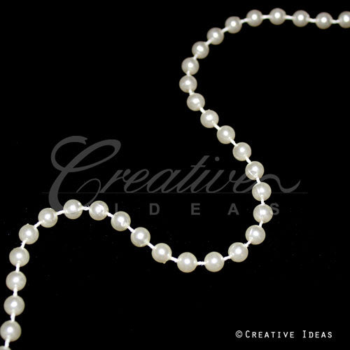 5Mm Pearls String-10 Yds (Ivory)