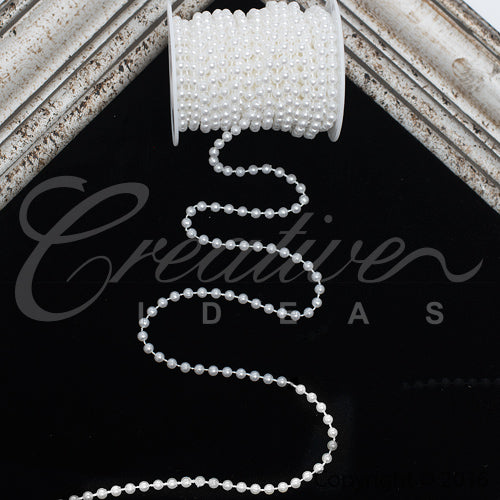 5Mm Pearls String-10 Yds (White)