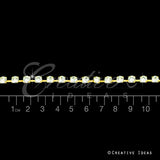 5Mm Rhineston Chain (Separated) - 5 Yards (Gold)