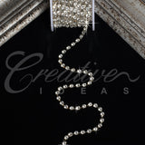 5Mm Rhineston Chain (Separated) - 5 Yards (Silver)