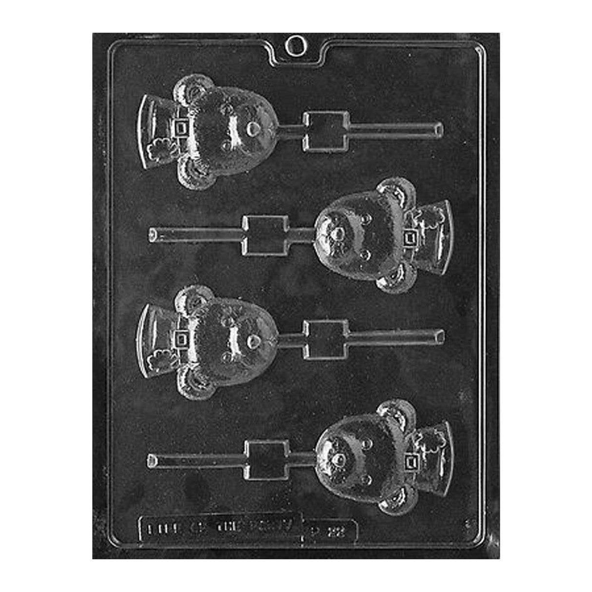 Shamrock Bear Lolly Chocolate Mold