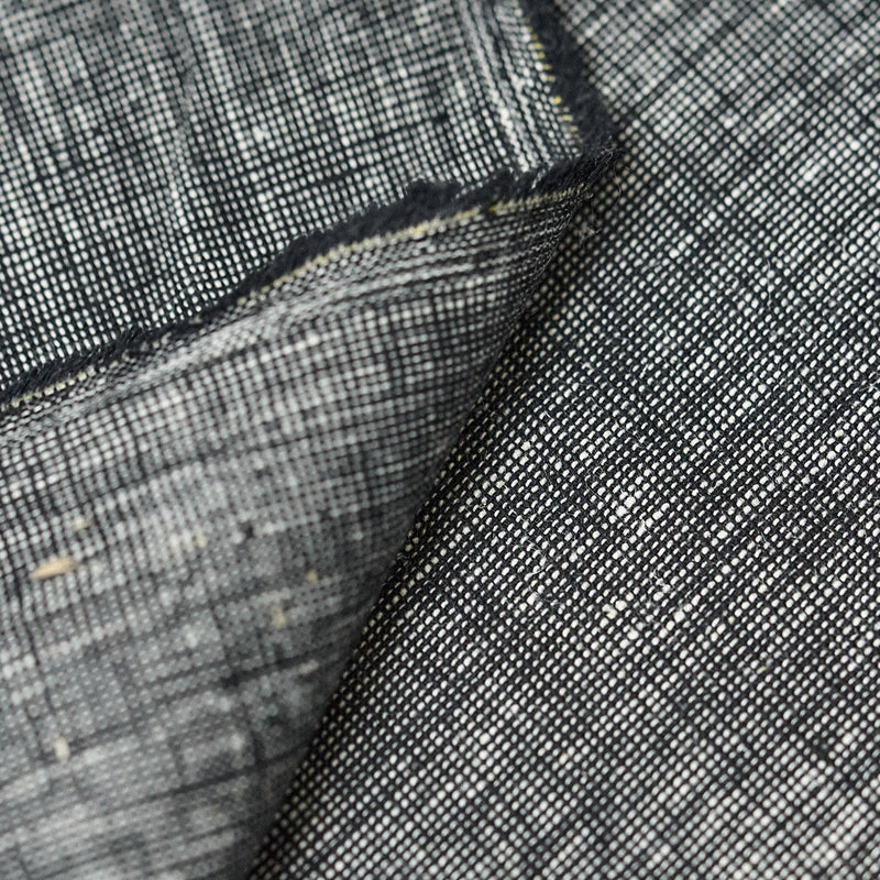 Pure Linen 2-Tone Melange Black/Off-White