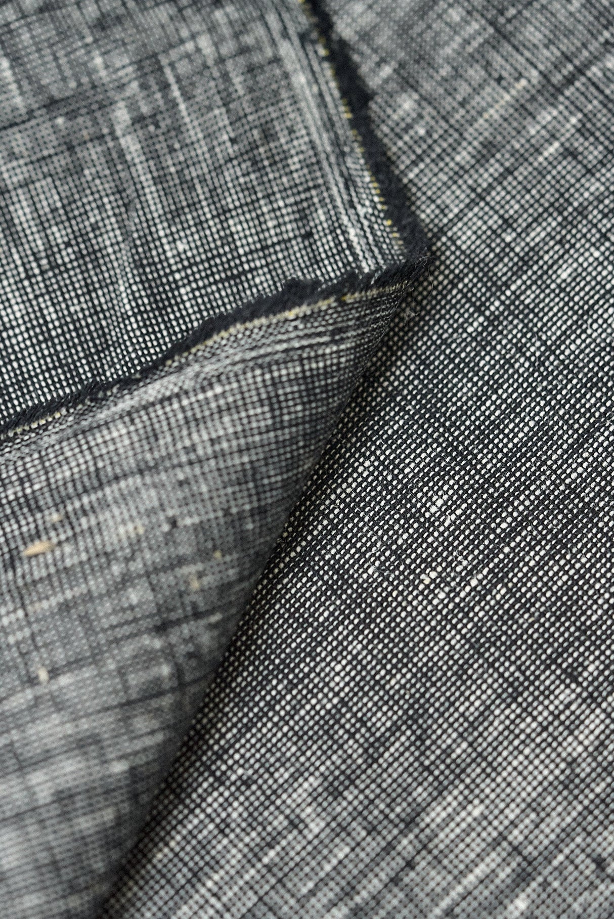 Pure Linen 2-Tone Melange Black/Off-White