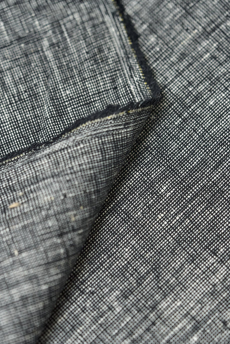 Pure Linen 2-Tone Melange Black/Off-White