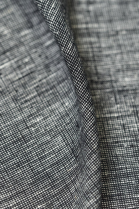 Pure Linen 2-Tone Melange Black/Off-White