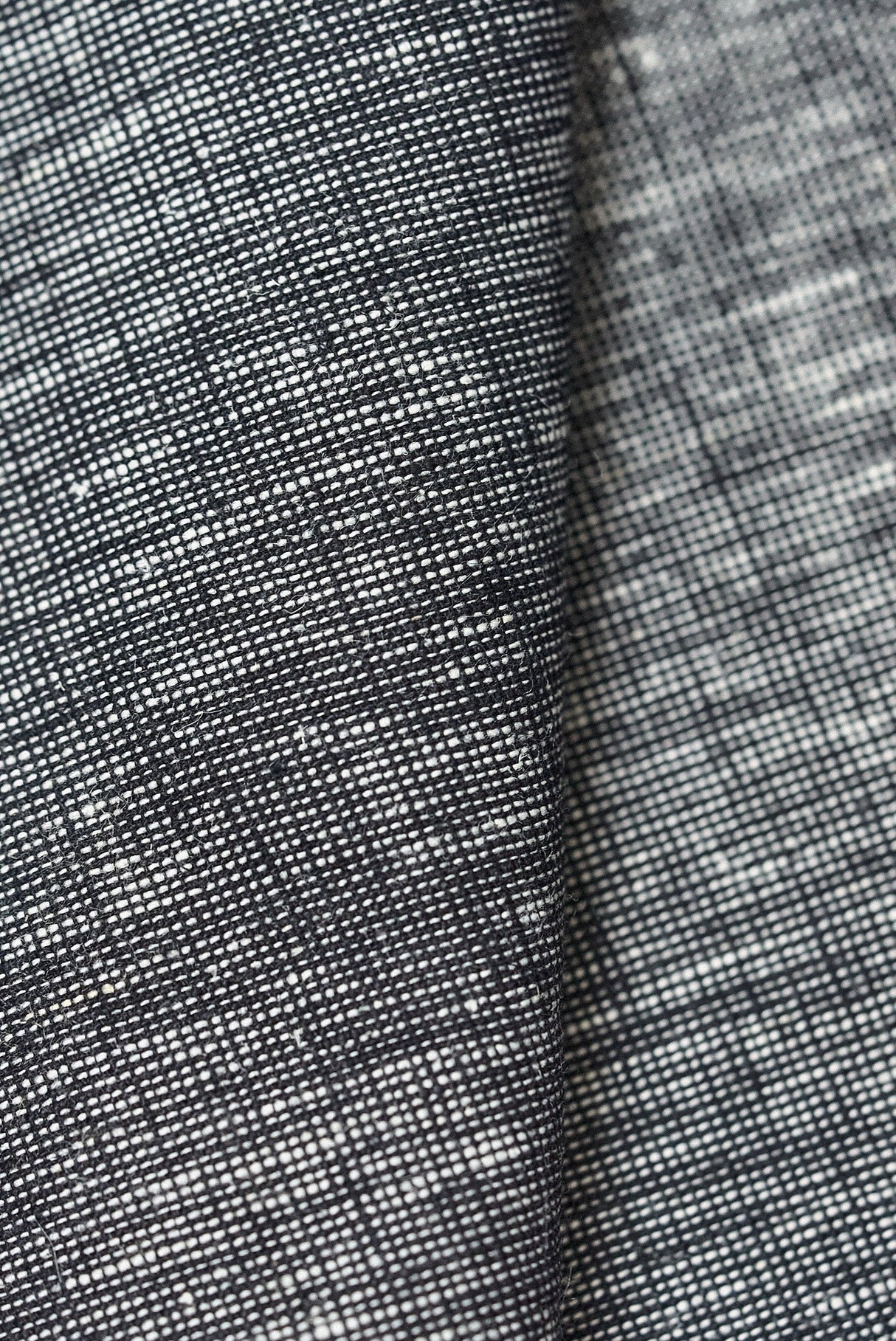 Pure Linen 2-Tone Melange Black/Off-White