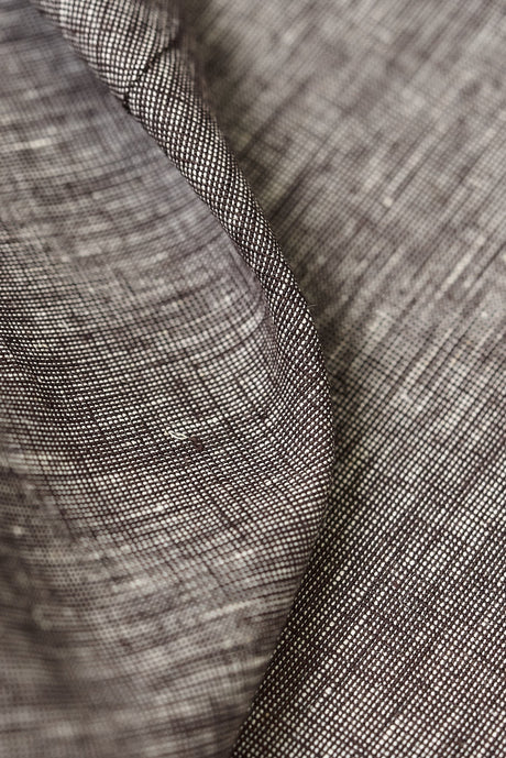 Pure Linen 2-Tone Melange Brown Off-White