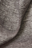 1 Yard Brown or Off White 2 Tone Melange Softened Pure Linen Fabric, Midweight 58 Inches Wide