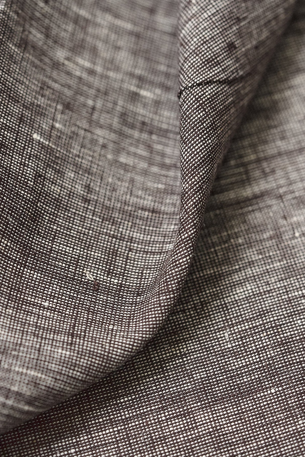 Pure Linen 2-Tone Melange Brown Off-White