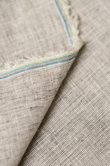 Pure Linen Melange Charcoal Off-White