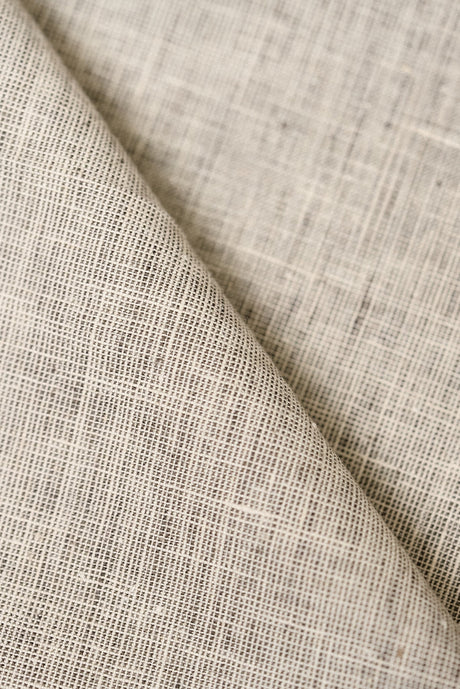 Pure Linen Melange Charcoal Off-White