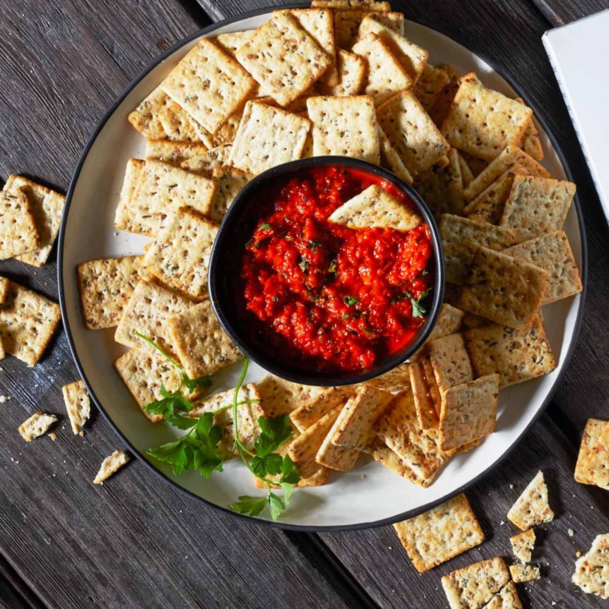 Trader Joe’s Everything but the Bagel Crackers 10 Oz