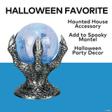 6.5 in. Light-Up Mystic Crystal Ball Tabletop Halloween Decoration