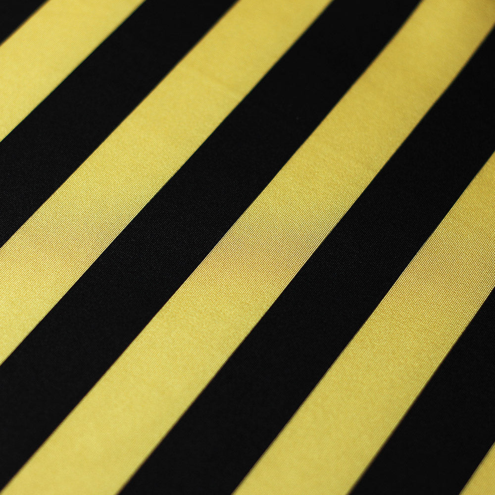 Lucky Stripes Polyester Spandex Fabric - Multi-Color 1" Wide Stripes, 58/60" Width (1 Yard)