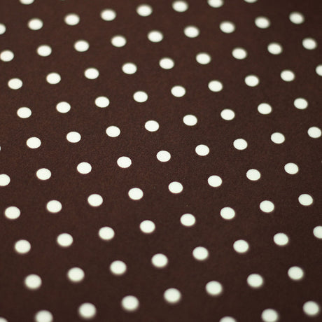 Polka Dots Nylon Spandex Fabric - Multiple Colors Small White Dots, 58/60" Width (1 Yard)