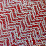 Zig Zag Racer Foil Polyester Spandex Fabric - Sparkly Chevron Foil Print, 58/60" Width (1 Yard)