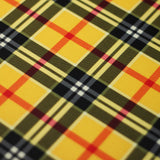 Modern Plaid Polyester Spandex Fabric - Multicolor Tartan Plaid Print, 58/60" Width, 240 GSM (1 Yard)