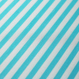 Candy Dots And Stripes Polyester Spandex Fabric - Pastel Pink, Aqua And White, Polka Dots And Stripes, 58/60" Width (1 Yard)
