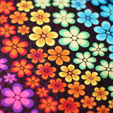 Floral Trance Nylon Spandex Fabric - Multi-Color Floral Print, 58-60" Width (1 Yard)