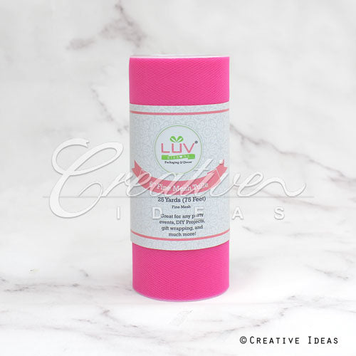 6" Tulle Spool - 25 Yards (Azalea)