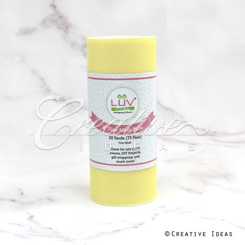 6" Tulle Spool - 25 Yards (Baby Maize)