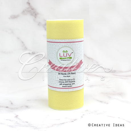 6" Tulle Spool - 25 Yards (Baby Maize)