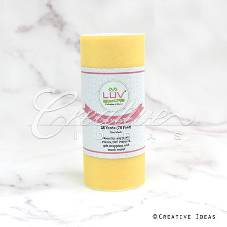6" Tulle Spool - 25 Yards (Canary)