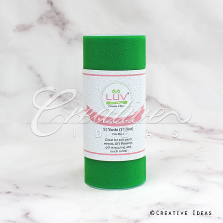 6" Tulle Spool - 25 Yards (Emerald Green)