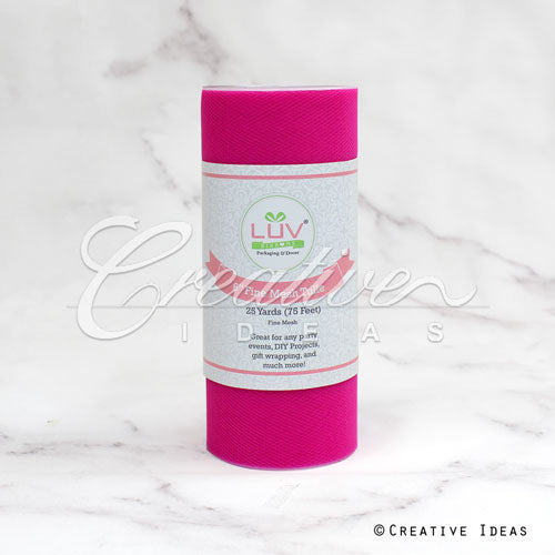 6" Tulle Spool - 25 Yards (Fuchsia)
