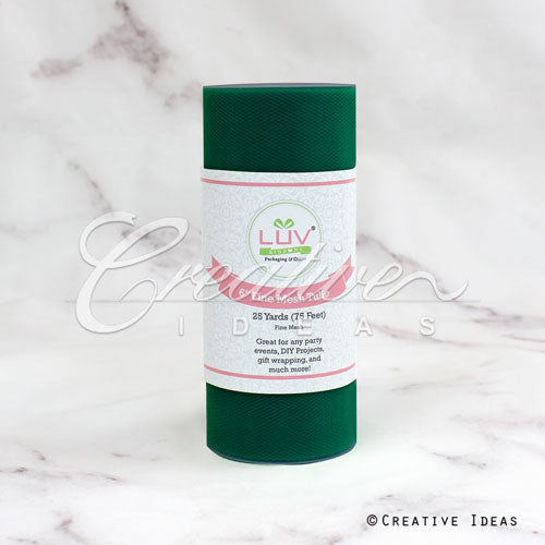 6" Tulle Spool - 25 Yards (Hunter Green)