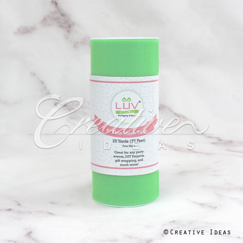 6" Tulle Spool - 25 Yards (Mint Green)