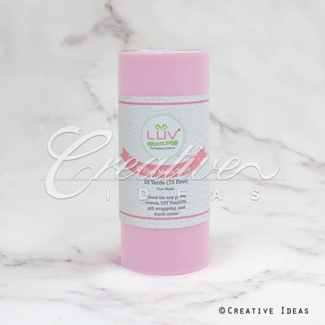 6" Tulle Spool - 25 Yards (Pink)