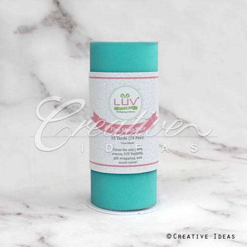6" Tulle Spool - 25 Yards (Tropic Blue)
