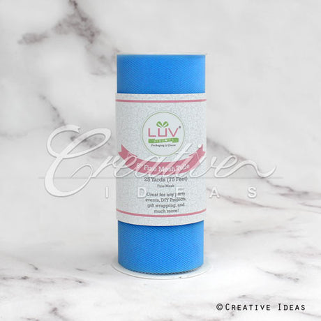 6" Tulle Spool - 25 Yards (Turquoise)