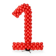 Balloon Number Frame Kit 6 Foot Number 1