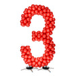 Balloon Number 3 Frame Kit