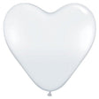 Heart Latex Balloons 6 Inch Diamond Clear