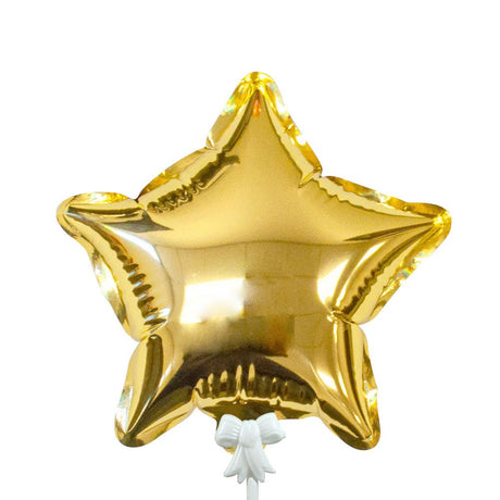 Foil Balloon Self-Inflating Star Gold
