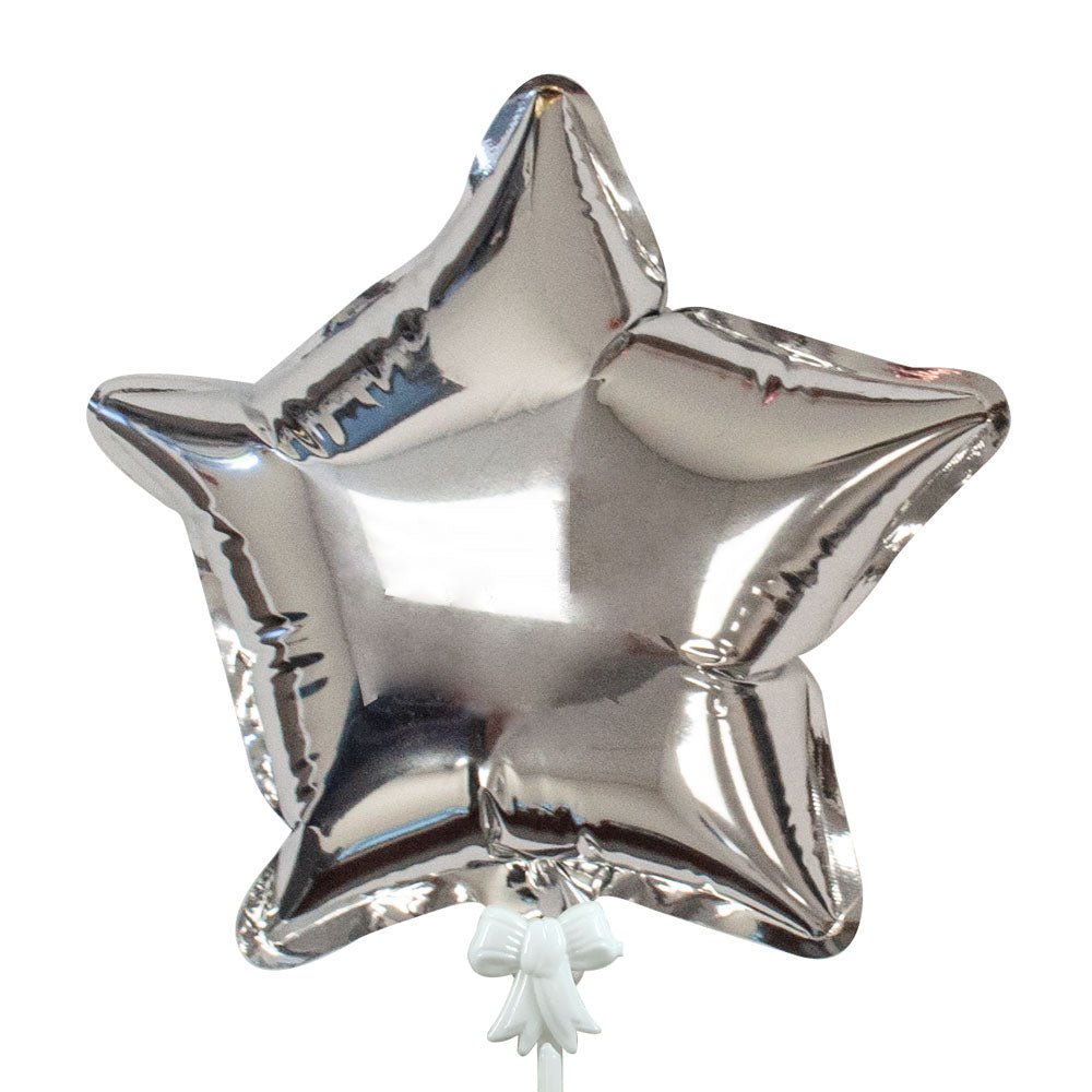 Foil Balloon Self-Inflating Star Silver