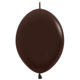 Latex Balloons 6 Inch Sempertex Link-O-Loon Deluxe Chocolate