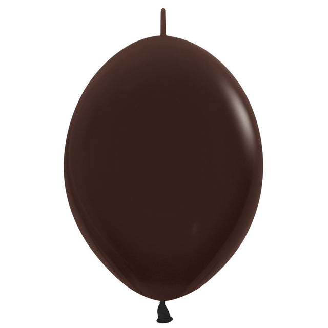Latex Balloons 6 Inch Sempertex Link-O-Loon Deluxe Chocolate